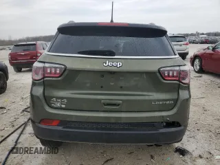 2018 Jeep Compass Limited with VIN 3C4NJDCBXJT360534, listed as a Copart auction lot 52003225 with 52,114 mi miles and Clean Title. Bid and sale history available at carsss.com. Image 6.