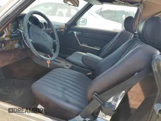 1987 Mercedes-Benz 560 with VIN WDBBA48D3HA058841, listed as a Copart auction lot 76201444 with 143,825 mi miles and Salvage Title. Bid and sale history available at carsss.com. Image 7.