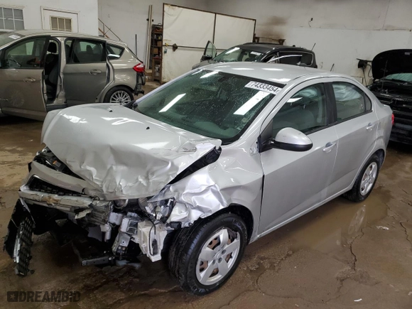 2016 Chevrolet Sonic LS with VIN 1G1JA5SH8G4101817, listed as a Copart auction lot 74333454 with 0 mi miles and Clean Title. Bid and sale history available at carsss.com. Image 1.