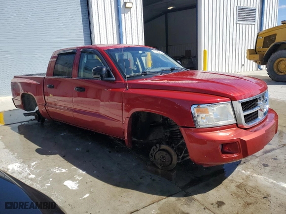 2008 Dodge Dakota SLT with VIN 1D7HW48N08S557814, listed as a Copart auction lot 46627955 with 145,356 mi miles and Clean Title. Bid and sale history available at carsss.com. Image 4.