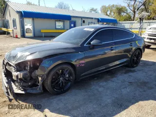 2019 Audi A5 Sportback Premium with VIN WAUANCF5XKA063448, listed as a Copart auction lot 79645484 with 94,095 mi miles and Salvage Title. Bid and sale history available at carsss.com. Image 1.