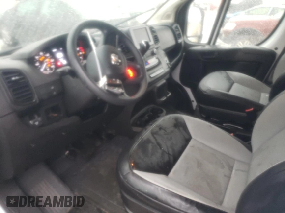 2024 Ram ProMaster Cargo Tradesman with VIN 3C6LRVDG6RE114782, listed as a Copart auction lot 43402665 with 9,610 mi miles and Salvage Title. Bid and sale history available at DreamBid. Image 8.