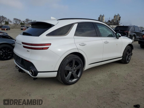 2022 Genesis GV70 2.5T with VIN KMUMADTB9NU057748, listed as a Copart auction lot 50538125 with 30,387 mi miles and Salvage title. Bid and sale history available at DreamBid. Image 3.