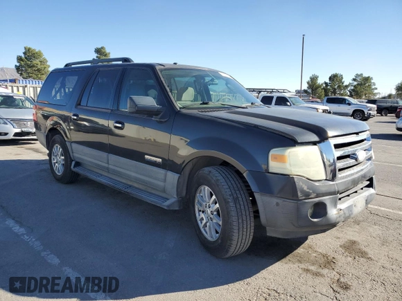 2007 Ford Expedition EL XLT with VIN 1FMFK15527LA06756, listed as a Copart auction lot 81134164 with 201,146 mi miles and Salvage Title. Bid and sale history available at carsss.com. Image 4.