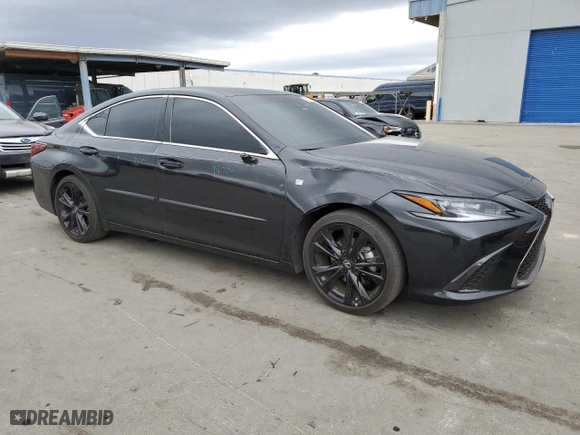 2023 Lexus ES with VIN 58AJZ1B19PU145728, listed as a Copart auction lot 80336054 with 48,281 mi miles and Salvage Title. Bid and sale history available at carsss.com. Image 4.