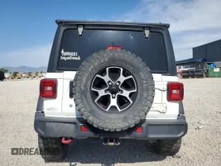 2020 Jeep Wrangler Unlimited Rubicon z VIN 1C4HJXFG8LW270561, wystawiony jako Copart lot #59327255 z przebiegiem Nie podano mil oraz Szkoda całkowita • Salvage title. Historia ofert i sprzedaży dostępna na DreamBid. Obrazek 6.