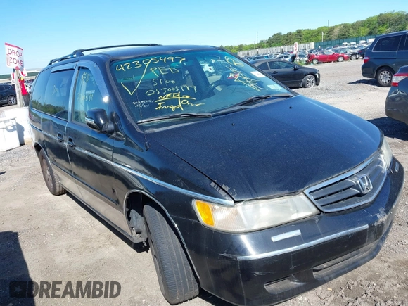 2003 Honda Odyssey EX-L z VIN 5FNRL18943B068332, wystawiony jako IAAI lot #42305497 z przebiegiem Nie podano mil oraz . Historia ofert i sprzedaży dostępna na DreamBid. Obrazek 1.