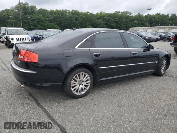 2007 Audi A8 L 4.2L with VIN WAUMV44E77N026086, listed as a Copart auction lot 61807414 with 0 mi miles and Salvage Title. Bid and sale history available at carsss.com. Image 3.