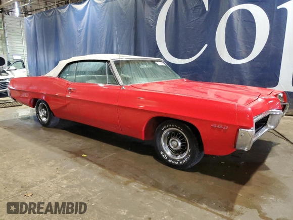 1967 Pontiac Bonneville z VIN 262677X151736, wystawiony jako Copart lot #53702455 z przebiegiem 55 561 mil mil oraz Czysty tytuł • Clean title. Historia ofert i sprzedaży dostępna na DreamBid. Obrazek 4.