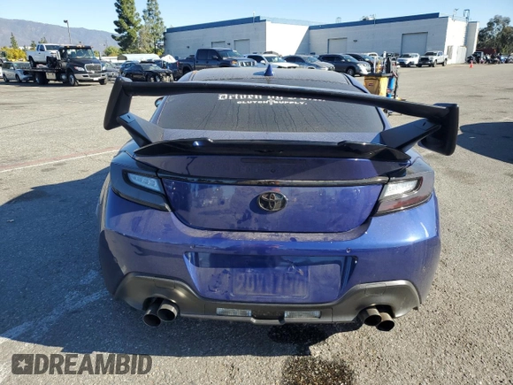 2023 Toyota GR86 with VIN JF1ZNBC19P8754136, listed as a Copart auction lot 81599794 with 17,905 mi miles and Salvage Title. Bid and sale history available at carsss.com. Image 6.