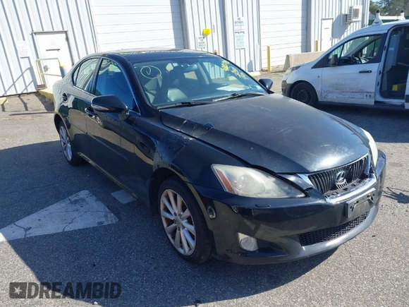 2009 Lexus IS with VIN JTHCK262795033670, listed as a IAAI auction lot 42001440 with 151,107 mi miles. Bid and sale history available at carsss.com. Image 1.