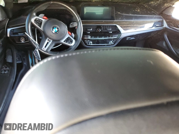 2020 BMW M5 Competition with VIN WBSJF0C08LB449068, listed as a Copart auction lot 86989984 with 0 mi miles and Salvage Title. Bid and sale history available at carsss.com. Image 8.