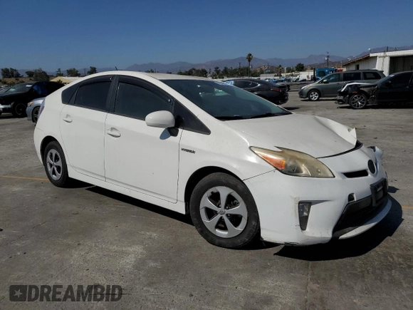 2014 Toyota Prius Four with VIN JTDKN3DU7E1771873, listed as a Copart auction lot 62949605 with Not provided miles and Salvage title. Bid and sale history available at DreamBid. Image 4.