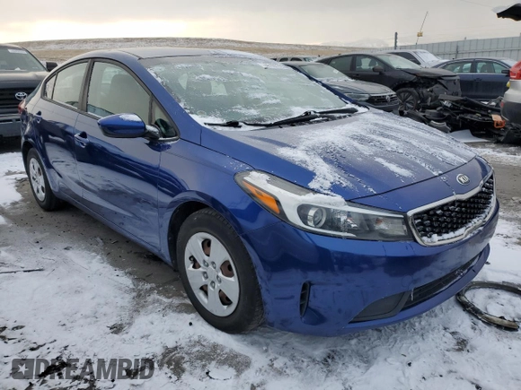 2017 Kia Forte LX with VIN 3KPFK4A79HE018703, listed as a Copart auction lot 45103725 with 79,485 mi miles and Salvage Title. Bid and sale history available at carsss.com. Image 4.