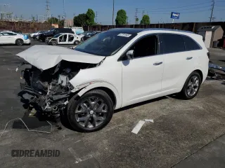 2017 Kia Sorento SXL z VIN 5XYPK4A54HG250891, wystawiony jako Copart lot #57791565 z przebiegiem Nie podano mil oraz Szkoda całkowita • Salvage title. Historia ofert i sprzedaży dostępna na DreamBid. Obrazek 1.