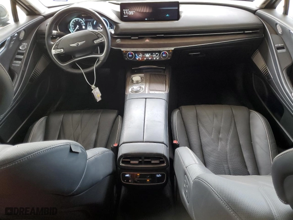 2023 Genesis Electrified G80 with VIN KMTGE4S14PU004795, listed as a Copart auction lot 68105384 with 11,344 mi miles and Salvage Title. Bid and sale history available at carsss.com. Image 8.