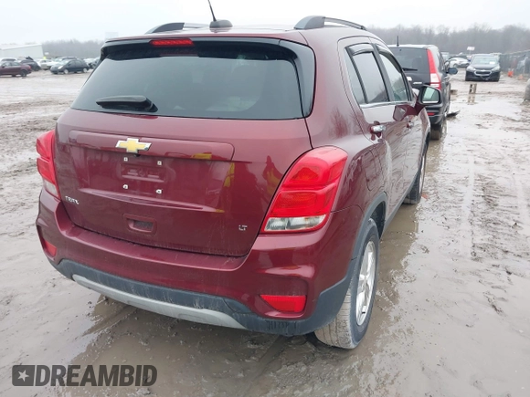 2017 Chevrolet Trax LT with VIN 3GNCJLSB8HL233107, listed as a IAAI auction lot 41178627 with 80,999 mi miles and . Bid and sale history available at carsss.com. Image 4.