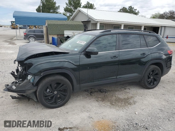 2022 Volkswagen Atlas SE with VIN 1V2JP2CA6NC510468, listed as a Copart auction lot 50455315 with 42,009 mi miles and Salvage title. Bid and sale history available at DreamBid. Image 1.