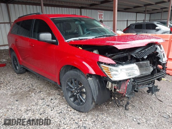 2018 Dodge Journey SE with VIN 3C4PDCAB2JT347337, listed as a IAAI auction lot 41178258 with 59,162 mi miles. Bid and sale history available at carsss.com. Image 1.