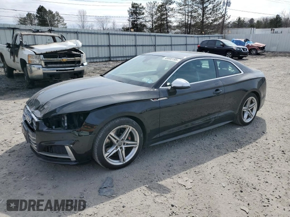 2018 Audi S5 Premium Plus z VIN WAUP4AF50JA130428, wystawiony jako Copart lot #48885195 z przebiegiem 83 420 mil mil oraz Szkoda całkowita • Salvage title. Historia ofert i sprzedaży dostępna na DreamBid. Obrazek 1.