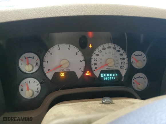 2008 Dodge Ram 1500 SLT with VIN 1D7HA18288J183428, listed as a Copart auction lot 52371925 with 260,271 mi miles and Clean Title. Bid and sale history available at carsss.com. Image 9.
