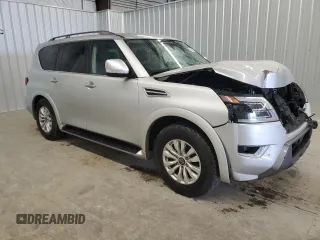 2023 Nissan Armada SV with VIN JN8AY2AD8P9690973, listed as a Copart auction lot 41570965 with 41,414 mi miles and Salvage title. Bid and sale history available at DreamBid. Image 4.