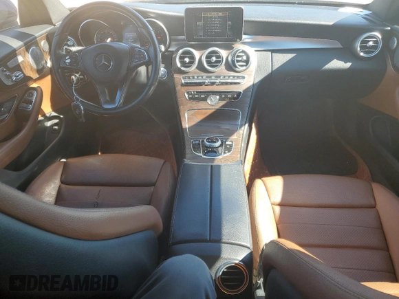 2017 Mercedes-Benz C 300 with VIN WDDWJ4JB4HF337414, listed as a Copart auction lot 45985695 with 114,082 mi miles and Salvage Title. Bid and sale history available at carsss.com. Image 8.