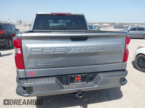 2024 Chevrolet Silverado 1500 Custom with VIN 3GCPABEK4RG279124, listed as a IAAI auction lot 41829561 with 6,743 mi miles and . Bid and sale history available at DreamBid. Image 16.