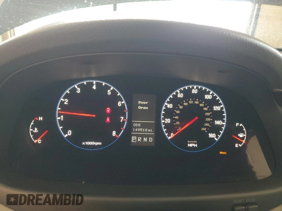 2007 Hyundai Azera SE with VIN KMHFC46F07A195652, listed as a Copart auction lot 62134205 with 149,510 mi miles and Salvage title. Bid and sale history available at DreamBid. Image 9.