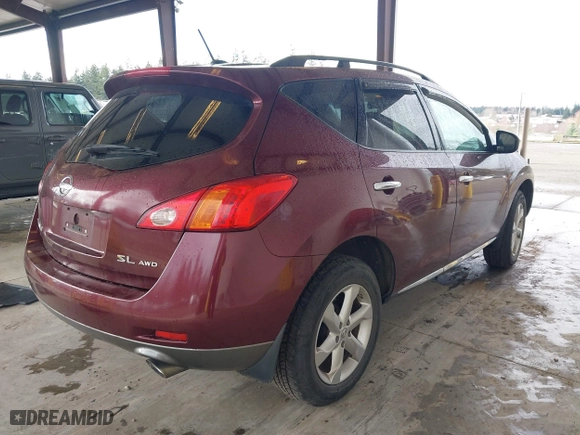 2010 Nissan Murano SL with VIN JN8AZ1MW3AW101440, listed as a IAAI auction lot 41703253 with 183,137 mi miles. Bid and sale history available at carsss.com. Image 4.