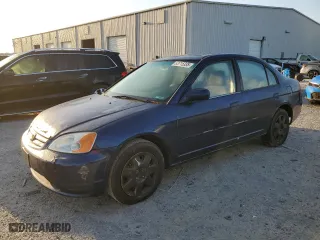 2002 Honda Civic EX with VIN 2HGES26772H523158, listed as a Copart auction lot 53715335 with 180,917 mi miles and Clean Title. Bid and sale history available at carsss.com. Image 1.