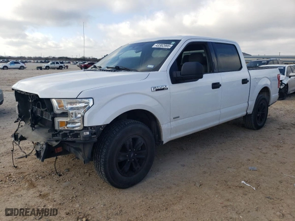2017 Ford F-150 XL with VIN 1FTEW1CP7HKD07619, listed as a Copart auction lot 43382995 with 67,847 mi miles and Salvage Title. Bid and sale history available at carsss.com. Image 1.