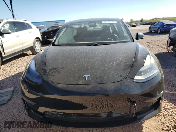2021 Tesla Model 3 Standard Range Plus with VIN 5YJ3E1EA3MF996701, listed as a Copart auction lot 47013195 with 34,177 mi miles and Salvage Title. Bid and sale history available at carsss.com. Image 5.