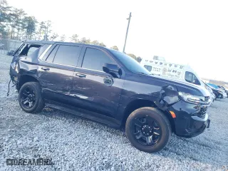 2022 Chevrolet Tahoe Commercial with VIN 1GNSCLED5NR336184, listed as a Copart auction lot 82220764 with 14,950 mi miles and Salvage Title. Bid and sale history available at carsss.com. Image 4.
