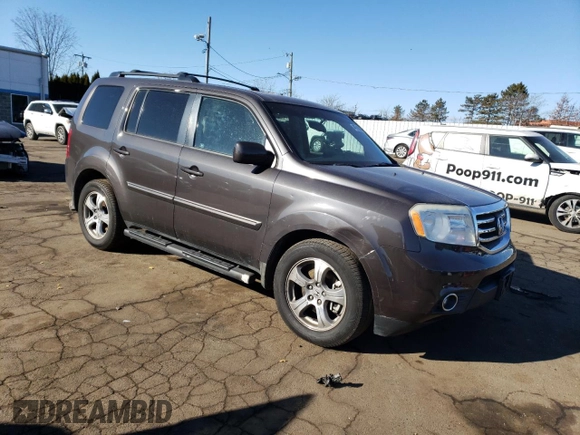 2012 Honda Pilot EX-L with VIN 5FNYF4H68CB044027, listed as a Copart auction lot 41783045 with 241,822 mi miles and Salvage Title. Bid and sale history available at carsss.com. Image 4.
