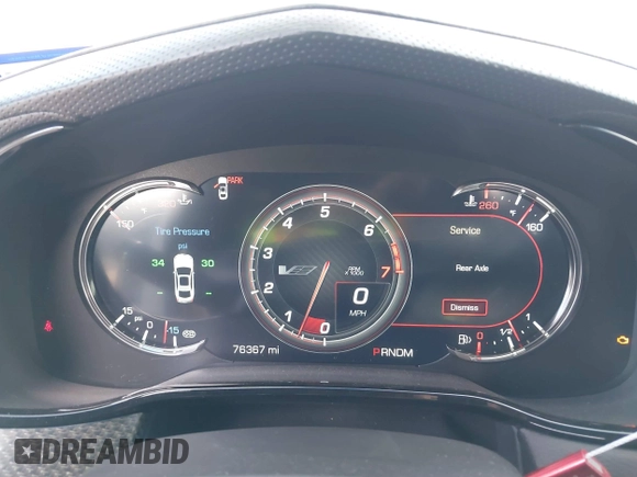 2017 Cadillac CTS-V z VIN 1G6A15S64H0137358, wystawiony jako IAAI lot #41336455 z przebiegiem 76 367 mil mil oraz . Historia ofert i sprzedaży dostępna na DreamBid. Obrazek 7.