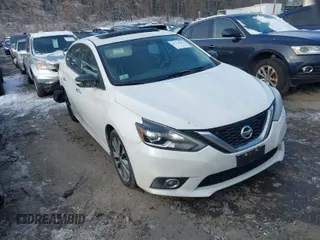 2017 Nissan Sentra SR Turbo with VIN 3N1CB7AP8HY349407, listed as a IAAI auction lot 41332307 with 124,867 mi miles. Bid and sale history available at carsss.com. Image 1.