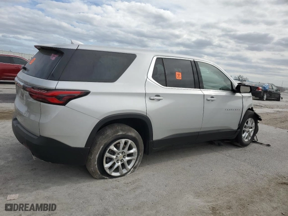 2022 Chevrolet Traverse LS with VIN 1GNERFKW5NJ120174, listed as a Copart auction lot 50095685 with 0 mi miles and Non Repairable. Bid and sale history available at carsss.com. Image 3.