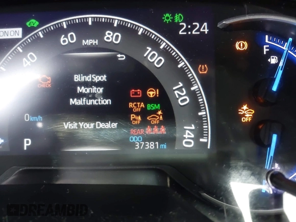2020 Toyota RAV4 Hybrid Limited with VIN JTMDWRFV1LD547394, listed as a IAAI auction lot 41998568 with 37,381 mi miles. Bid and sale history available at carsss.com. Image 15.