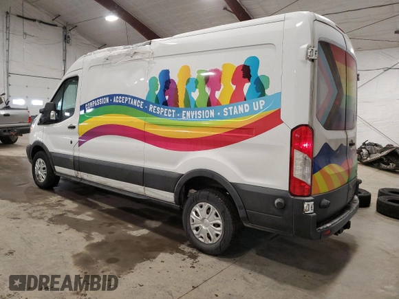 2016 Ford Transit Cargo with VIN 1FTYR2CM1GKB43234, listed as a Copart auction lot 88966655 with 59,239 mi miles and Salvage Title. Bid and sale history available at DreamBid. Image 2.