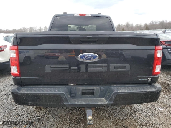 2022 Ford F-150 XL with VIN 1FTEW1EP4NKE02714, listed as a Copart auction lot 50191455 with 81,491 mi miles and Salvage Title. Bid and sale history available at carsss.com. Image 6.