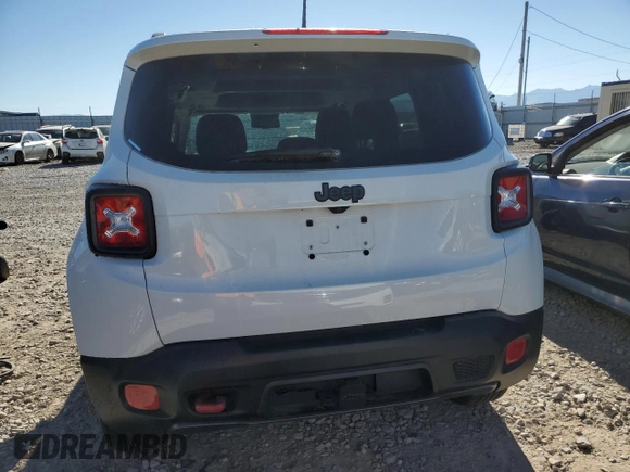 2016 Jeep Renegade Trailhawk with VIN ZACCJBCT0GPC61676, listed as a Copart auction lot 65653453 with 76,838 mi miles and Salvage title. Bid and sale history available at DreamBid. Image 6.