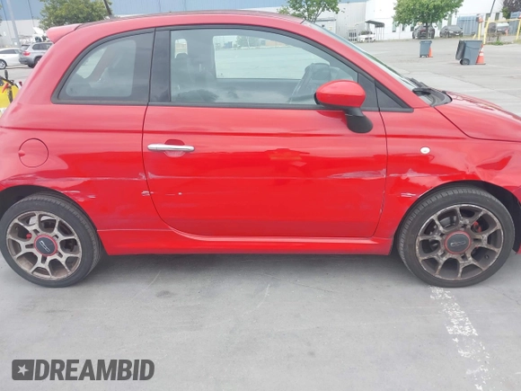 2015 FIAT 500 Sport with VIN 3C3CFFBR2FT528116, listed as a IAAI auction lot 42136399 with 114,548 mi miles. Bid and sale history available at carsss.com. Image 6.