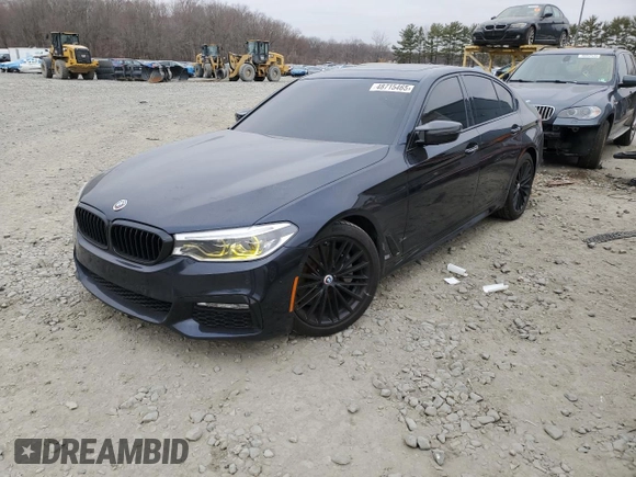 2017 BMW 5 Series 540i with VIN WBAJE5C3XHG917391, listed as a Copart auction lot 48715465 with 70,781 mi miles and Salvage Title. Bid and sale history available at carsss.com. Image 1.