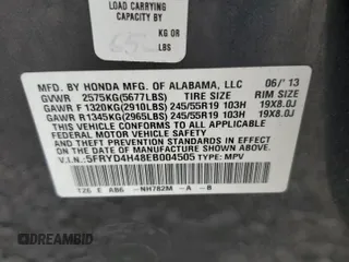 2014 Acura MDX Technology z VIN 5FRYD4H48EB004505, wystawiony jako Copart lot #54679575 z przebiegiem 180 836 mil mil oraz Szkoda całkowita • Salvage title. Historia ofert i sprzedaży dostępna na DreamBid. Obrazek 14.