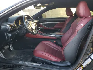 2015 Lexus RC 350 with VIN JTHHE5BC5F5004967, listed as a Copart auction lot 81280934 with 76,985 mi miles and Salvage Title. Bid and sale history available at carsss.com. Image 7.