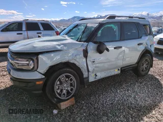 2024 Ford Bronco Sport Big Bend z VIN 3FMCR9B68RRF40763, wystawiony jako Copart lot #49856955 z przebiegiem 3 635 mil mil oraz Szkoda całkowita • Salvage title. Historia ofert i sprzedaży dostępna na DreamBid. Obrazek 1.