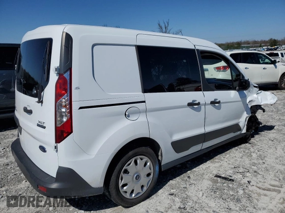 2018 Ford Transit Connect XLT with VIN NM0LS6F78J1374167, listed as a Copart auction lot 47849595 with 109,485 mi miles and Salvage title. Bid and sale history available at DreamBid. Image 3.