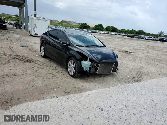 2013 Hyundai Elantra GLS with VIN 5NPDH4AE9DH334161, listed as a Copart auction lot 62475005 with 188,958 mi miles and Salvage title. Bid and sale history available at DreamBid. Image 14.