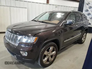 2012 Jeep Grand Cherokee Overland with VIN 1C4RJECT5CC277561, listed as a Copart auction lot 46573825 with 157,788 mi miles and Salvage Title. Bid and sale history available at carsss.com. Image 1.